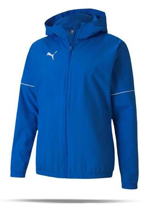 Puma teamgoal rain jacket core blue 656802 02 куртка вітровка ...