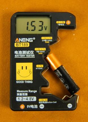 Тестер, прибор, уровня, заряда, в батарейках, ANENG, BT189