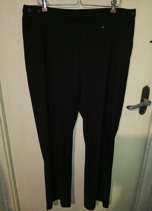 Стрейч,чёрные брюки с карманами,большого размера,lindex