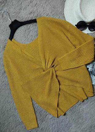 Шикарный свитер с узлом/кофта/джемпер