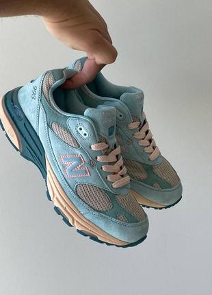 Нью белес бирюзовые new balance 993 pink