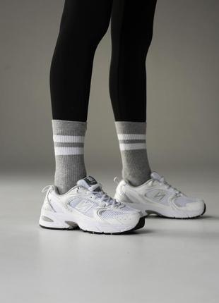 Нью беленс кроссовки белые new balance