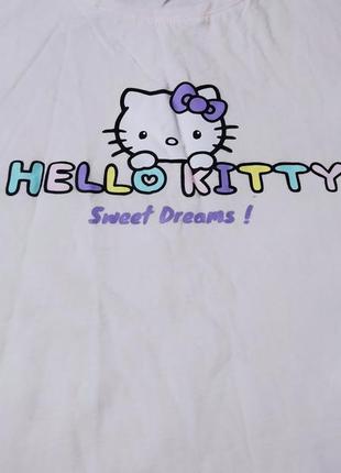 Нежно розовая женская футболка hello kitty размер s 36/38 euro