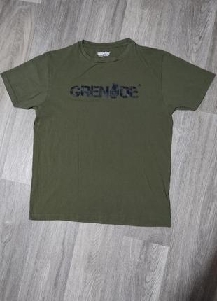 Мужская футболка хаки / grenade / тонкая футболка / поло / муж...