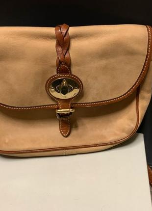 Шкіряна сумка на плече Massimo Dutti
