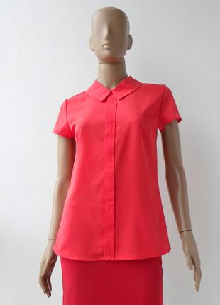 Стильна блуза червоного кольору 42 розмір (36 євророзмір).