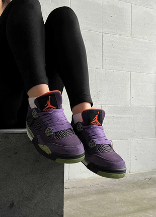 Кроссовки nike air jordan 4 retro "canyon purple" nike air jor...