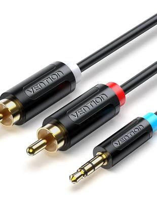 Кабель аудио Vention 3.5 mm to 2 RCA стерео разветвитель RCA Y...