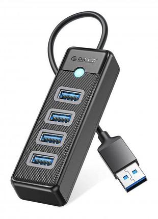 USB-концентратор Orico USB хаб 4x USB 3.0 с кабелем 1 м 5 Гбит...