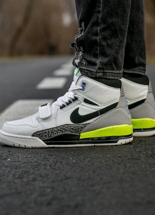 Кроссовки Air Jordan Legacy White Green, Джордан Легаси, 40-45...