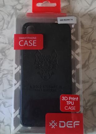 Чохол DEF xiaomi redmi 7A 3D print tpu wolf case