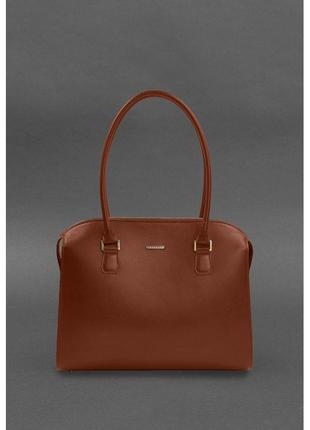 Женская кожаная сумка Business светло-коричневый Краст