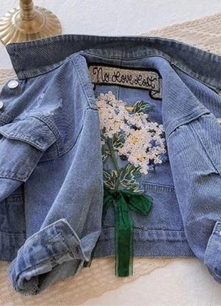 Джинсова куртка. джинсовка для дівчинки