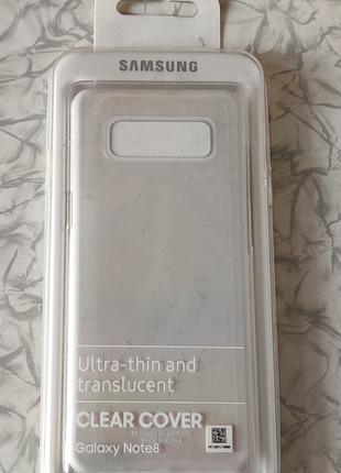 Чохол Samsung galaxy note 8 clear cover transparent