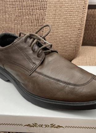 Туфли мужские , кожаные , коричневого цвета 40-41