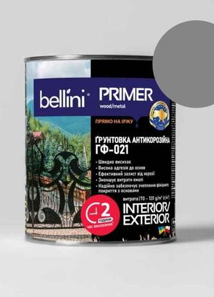 Грунтовка алкідна Сірий 2,8кг ГФ-021 ТМ BELLINI