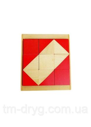 Кубики Коса деревянные в коробке Код/Артикул 104 405