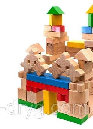 Набор деревянных кубиков "Юный архитектор" Код/Артикул 104 103