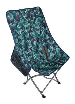 Раскладной стул с подголовником S4576 60*95*38 см Green leaves
