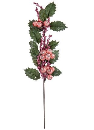 Декоративная ветвь с розовыми ягодками