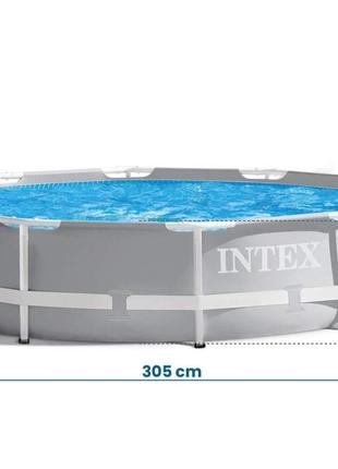 Бассейн каркасный круглый Intex 305 x 76 см Prism Frame Pool 2...