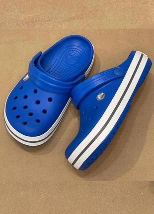 Кроксы голубые тапочки сандали сабо crocs crocband оригинал