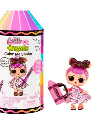 Игровой набор с куклой L.O.L. Surprise! серии Crayola – Цветнашки