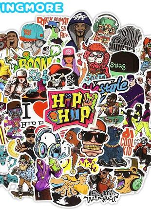 Набор виниловых наклеек стикеров Стикербомбинг Hip-Hop 25шт
