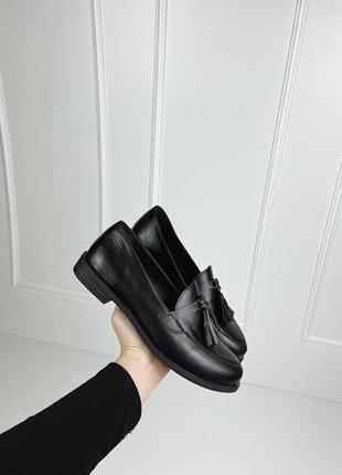 Туфли из натуральной кожи черные премиум качества