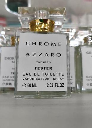 Azzaro chrome тестер мужского парфюма 60 мл