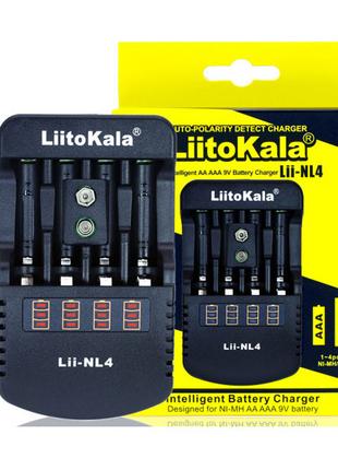 Зарядное устройство LiitoKala Lii-NL4, 4x-AA, AAA, 9V battery ...