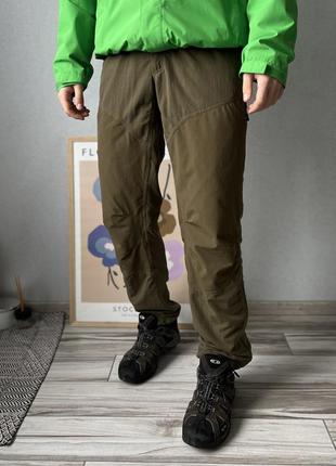 Мужские брюки хаглофс трекинговые утяжки хаки haglofs