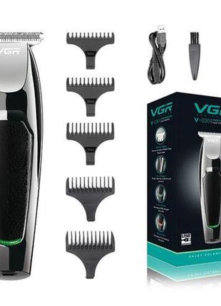 Машинка (триммер) для стрижки волос и бороды VGR V-030, Profes...