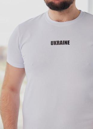Мужская патриотическая футболка с принтом «ukraine»