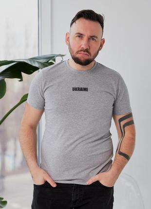 Мужская патриотическая футболка с принтом «ukraine»