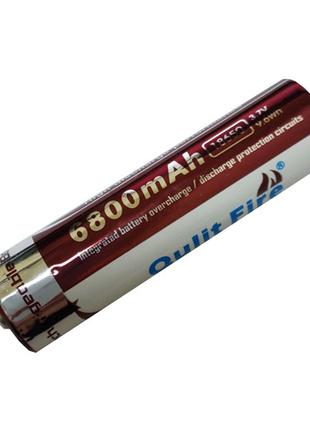 Аккумулятор 18650, Qulit Fire, 6800mAh, 3.7V