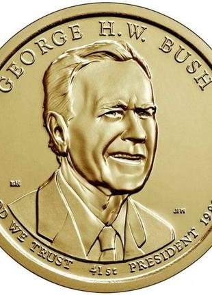 Монета США 1 долар, 2020 року, 41 Президент США - Джордж Гербе...