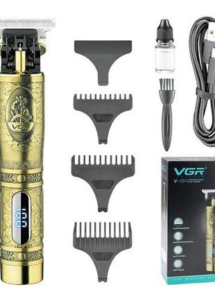 Машинка (триммер) для стрижки волос и бороды VGR V-091, Profes...