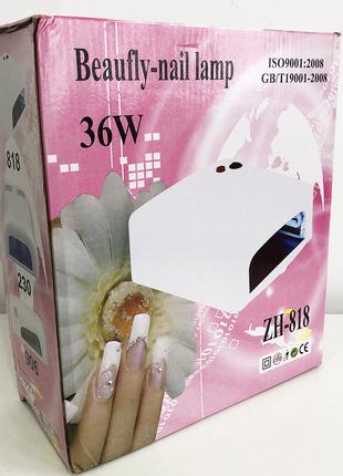 Лампа для маникюра с таймером ZH-818. MI-639 Цвет: розовый