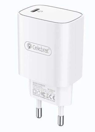 Зарядний пристрій CELEBRAT C-H1-EU 20W Smart Travel Charger 1PD