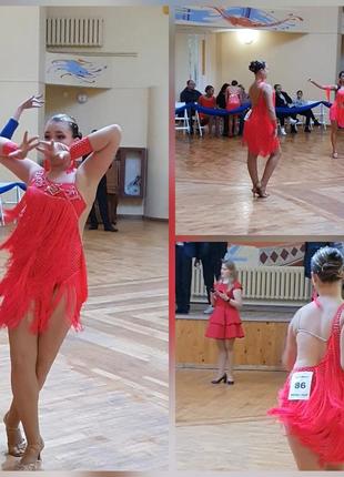 Плаття для спортивно бальних танців латіна 158-170 см