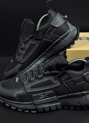 Кроссовки мужские reebok zig kinetica edge all black