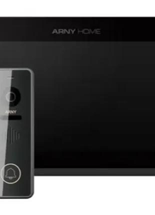 Комплект Arny AVD-7432A видеодомофон и видеопанель Черный/графит