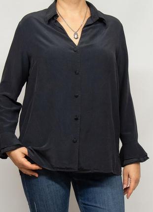 Рубашка, блуза шелковая, spirito artigiano. натуральный шелк.