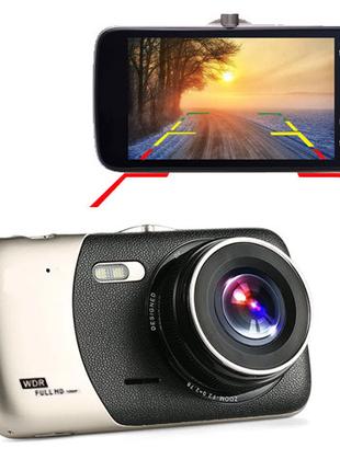 Автомобильный видеорегистратор X600, LCD 4", Angel Lens, камер...