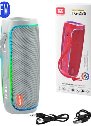 Bluetooth-колонка TG288 с RGB ПОДСВЕТКОЙ, speakerphone, радио,...