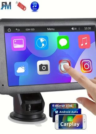 Универсальный сенсорный монитор 7" CJ-PTC208 с Apple CarPlay и...