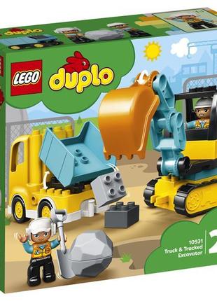 Конструктор LEGO DUPLO Грузовик и гусеничный экскаватор 20 дет...