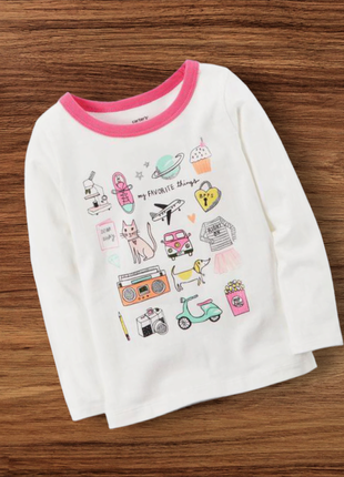 Реглан светр кофточка футболка з довгим рукавом для дівчинки
