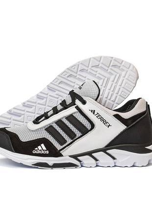 Мужские летние кроссовки белые adidas terrex white